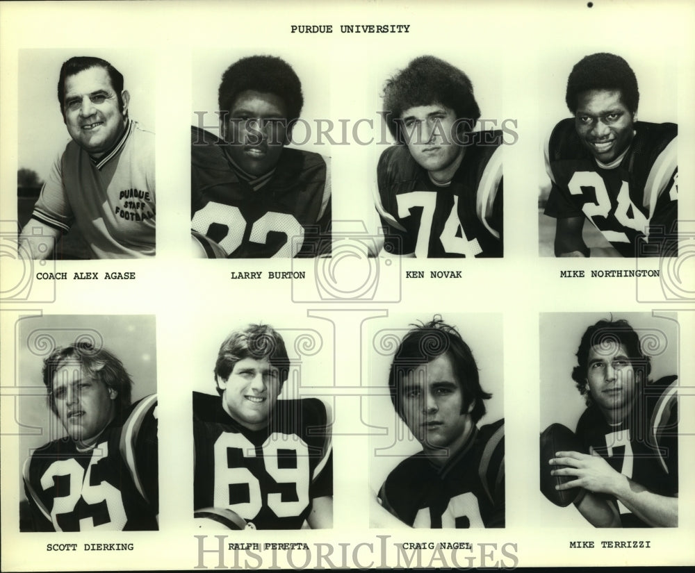 Press Photo Purdue football team mug shots - sas09709 - Historic Images