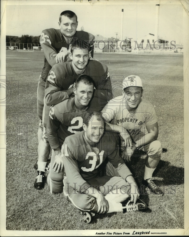 Press Photo Texas Hall of Fame Football Players and Coach - sas09908 - Historic Images
