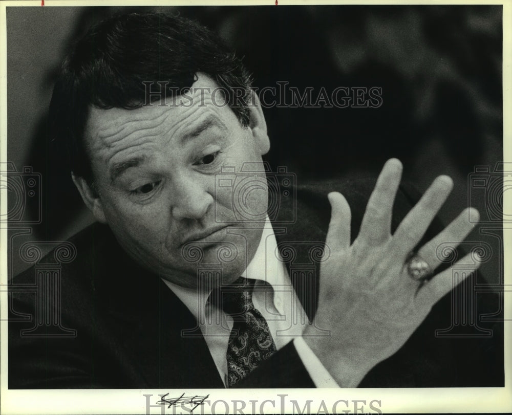 1987 Press Photo Bill Farney of the University Interscholastic League-Historic Images