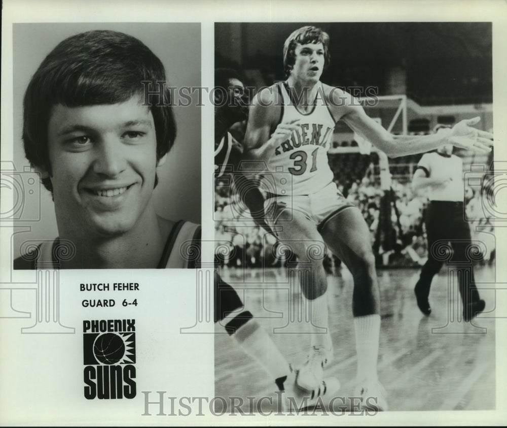 Press Photo Butch Feher, Phoenix Suns Basketball Player at Game - sas09933- Historic Images