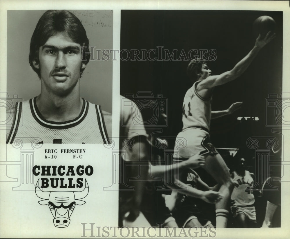 Press Photo Eric Fernsten, Chicago Bulls Basketball Player at Game - sas10072 - Historic Images