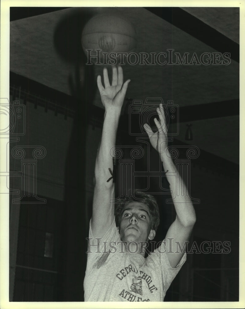1989 Press Photo Central Catholic High basketball player Joe Hannon - sas10139 - Historic Images