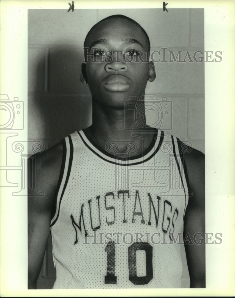 1988 Press Photo John Jay High basketball player Byron Campbell - sas10142- Historic Images