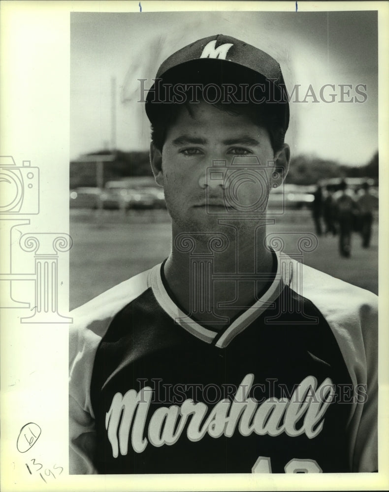 1984 Press Photo Marshall High baseball player Damon Amaya - sas10185 - Historic Images