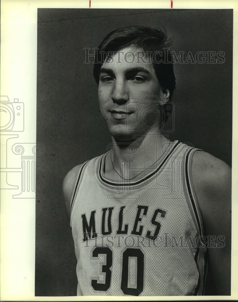 1985 Press Photo Alamo Heights High basketball player Tadd Thomas - sas10234 - Historic Images