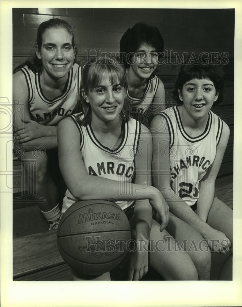 1985 Press Photo Incarnate World High girls basketball players - sas10241 - Historic Images