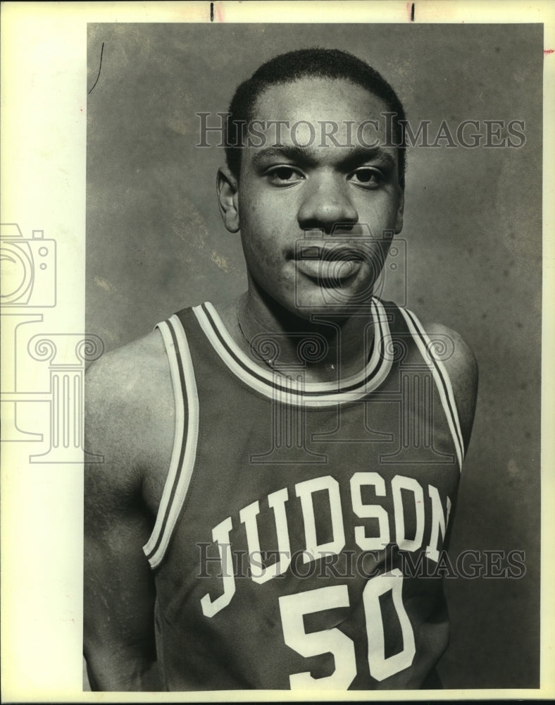 1985 Press Photo Judson High basketball player Fred Battles - sas10279 - Historic Images