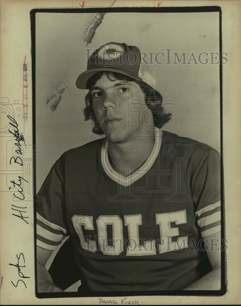 1978 Press Photo Cole High baseball player Darrell Kurek - sas10323 - Historic Images