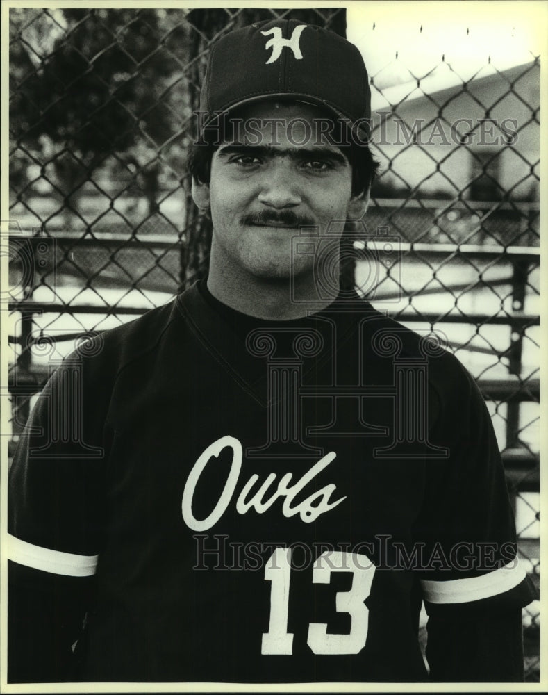 1986 Press Photo Highlands High baseball player Jesse Gongora - sas10341- Historic Images
