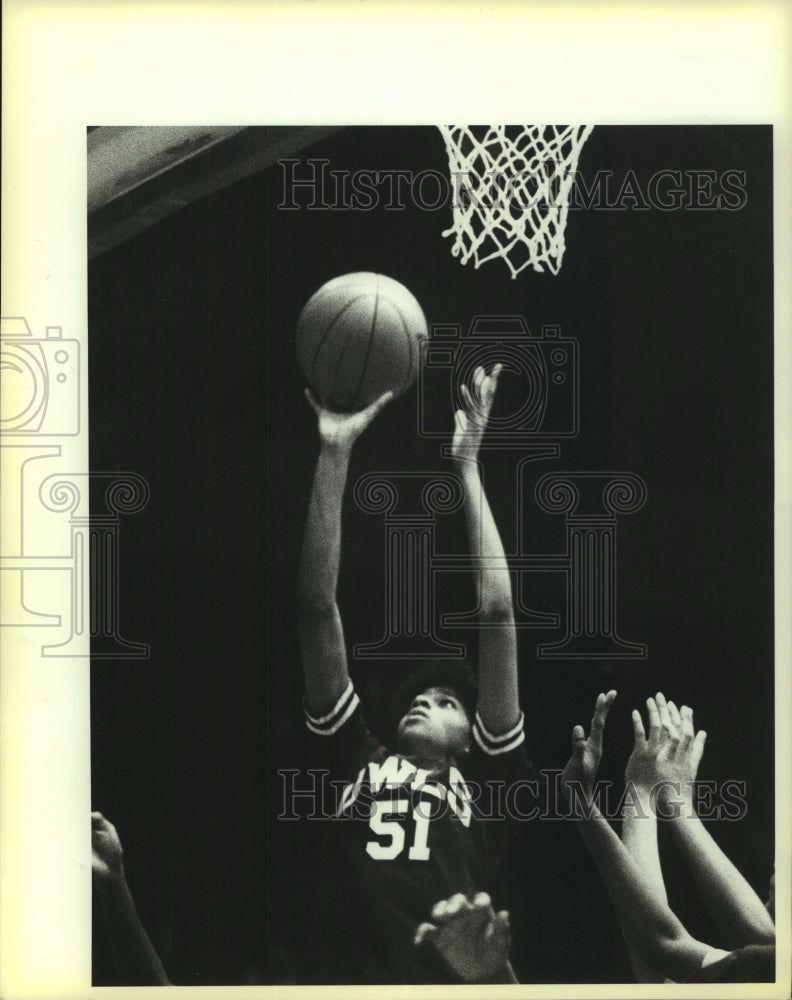 1984 Press Photo Highlands High girls basketball player Zanette Bennett - Historic Images