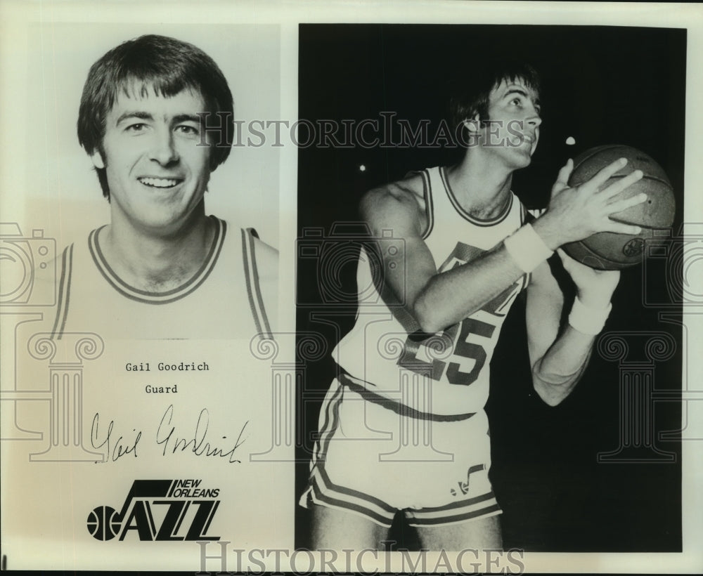Press Photo New Orleans Jazz basketball player Gail Goodrich - sas10410 - Historic Images