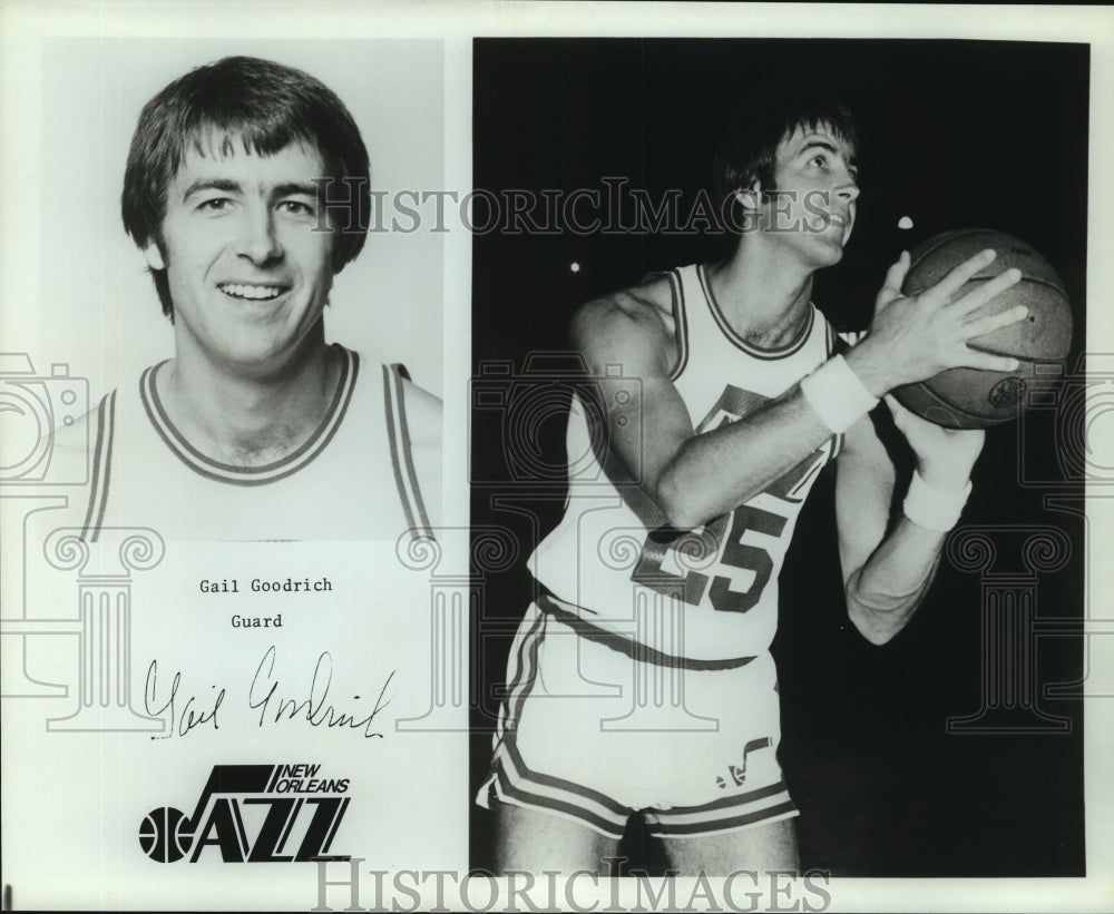 Press Photo New Orleans Jazz basketball player Gail Goodrich - sas10412- Historic Images