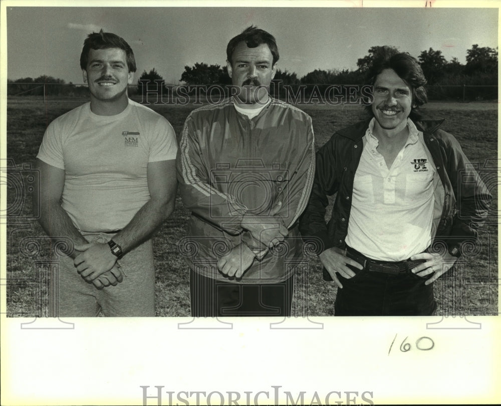 1987 Press Photo A trio of Texas-San Antonio college track coaches - sas10417 - Historic Images