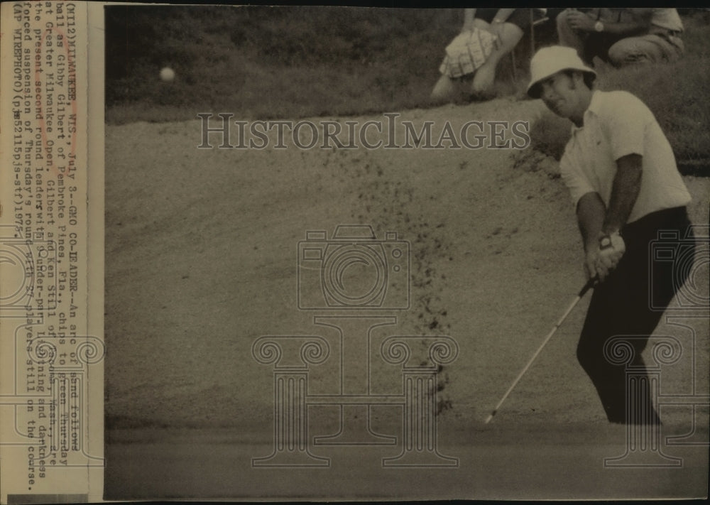1975 Press Photo Golfer Gibby Gilbert, at Greater Milwaukee Open Tournament- Historic Images