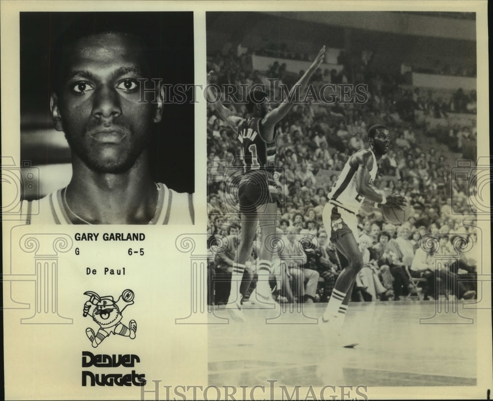 Press Photo Gary Garland, Denver Nuggets Basketball Player - sas10465 - Historic Images