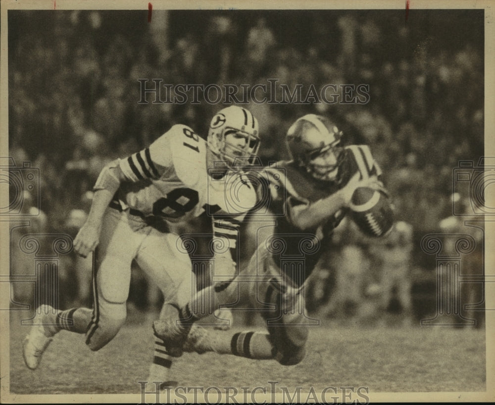 1976 Press Photo Randolph and Cole play high school football - sas10558 - Historic Images