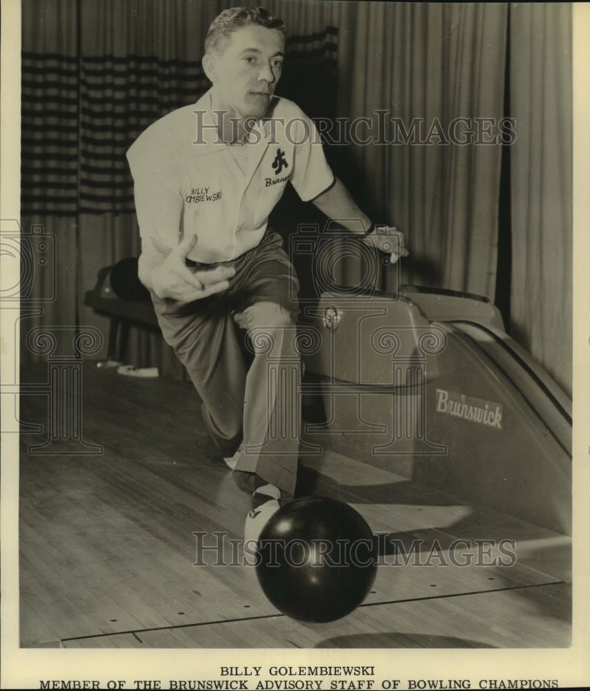 Press Photo Billy Golembiewski, Brunswick Bowling Advisory staff Member- Historic Images
