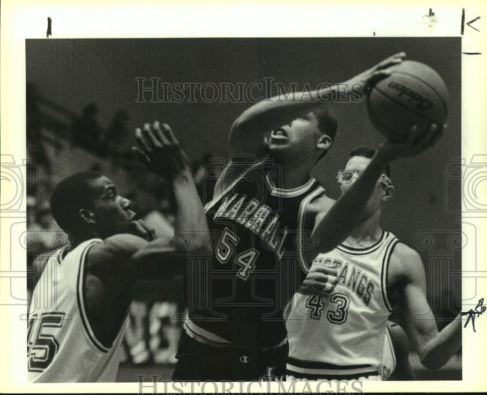 1989 Press Photo Jay and Marshall play boys high school basketball - sas10737 - Historic Images
