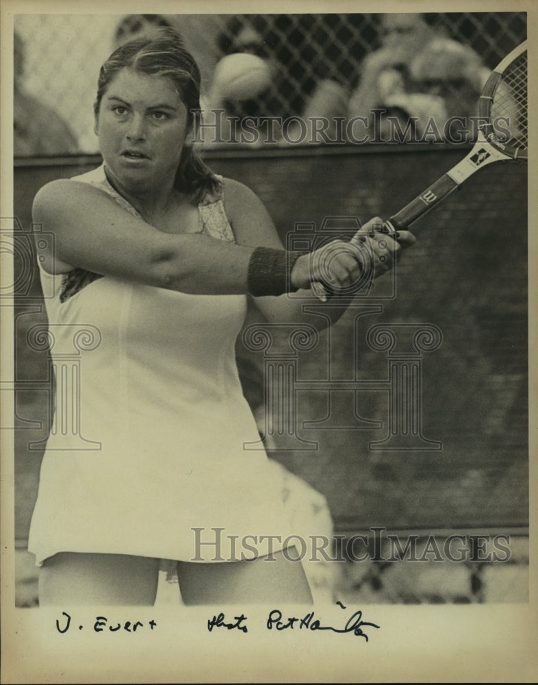 Press Photo Jeanne Evert, Tennis Player - sas10927 - Historic Images