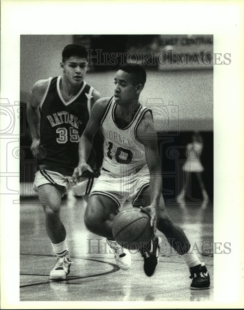 1991 Press Photo Shannon Sullivan, East Central High School Basketball Player- Historic Images