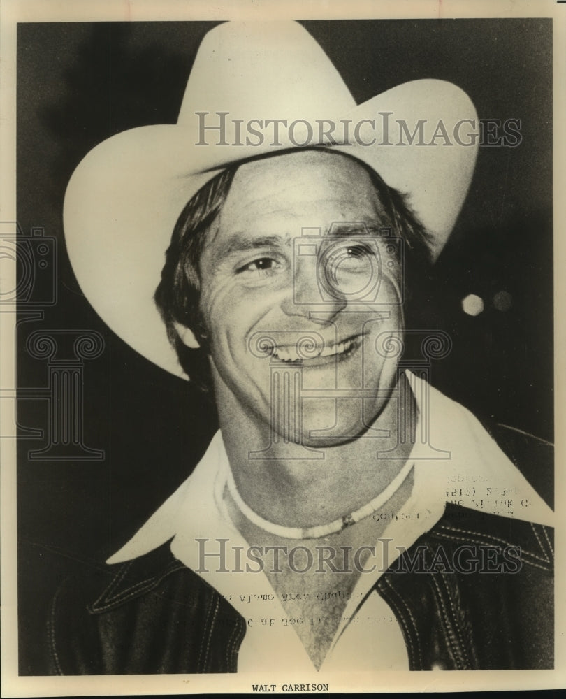 Press Photo Walt Garrison, Rodeo Cowboy - sas11111- Historic Images