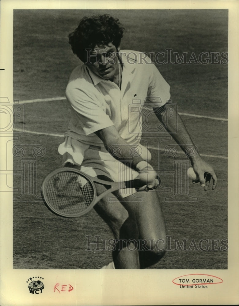 Press Photo World Championship of Tennis player Tom Gorman - sas11438 - Historic Images