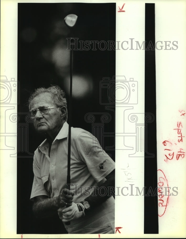 1988 Press Photo Golfer Ike Coward at Brackenridfe Senior Amateur Championship - Historic Images