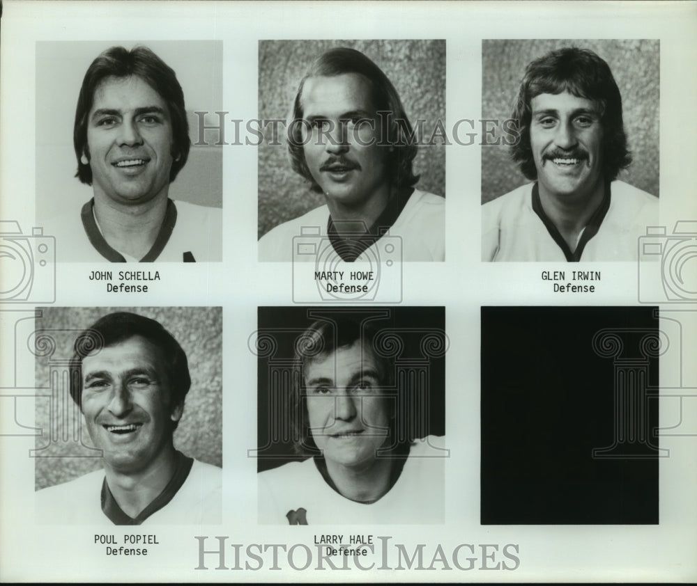 Press Photo Glen Irwin, Hockey Defensive Player with Teammates - sas11559 - Historic Images