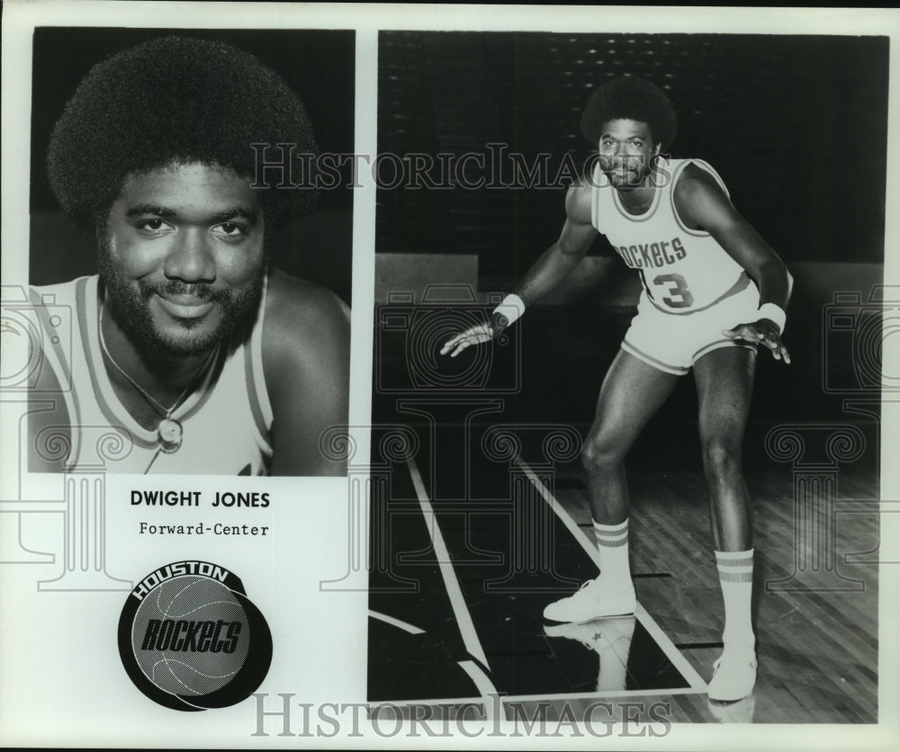 Press Photo Dwight Jones, Houston Rockets Basketball Player - sas11566-Historic Images