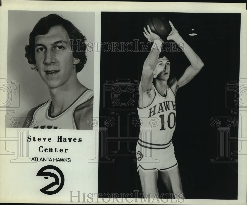 Press Photo Steve Hawes, Atlanta Hawks Center Basketball Player - sas11654 - Historic Images