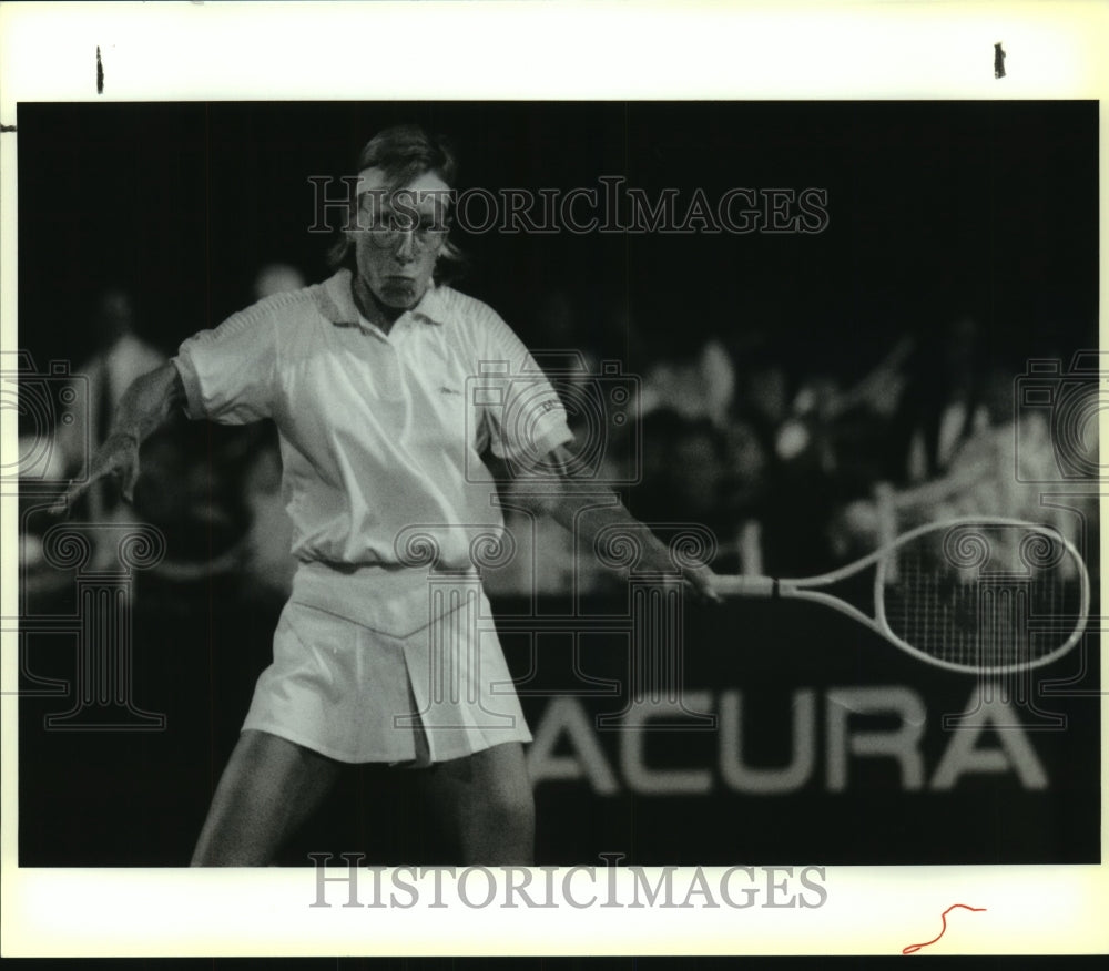 1992 Press Photo Martina Navratilova at Women's Hardcourt Ahampionships - Historic Images