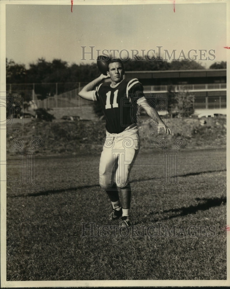 1962 Press Photo Dee Keller, Trinity University Football Player - Historic Images