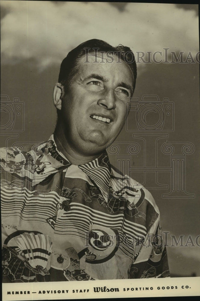Press Photo Golfer E. J. "Dutch" Harrison, Wilson Sporting Goods Company Staff - Historic Images