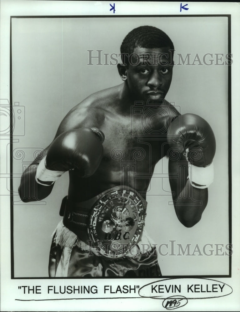 1995 Press Photo Boxer Kevin Kelley, "The Flushing Flash" - sas11808- Historic Images