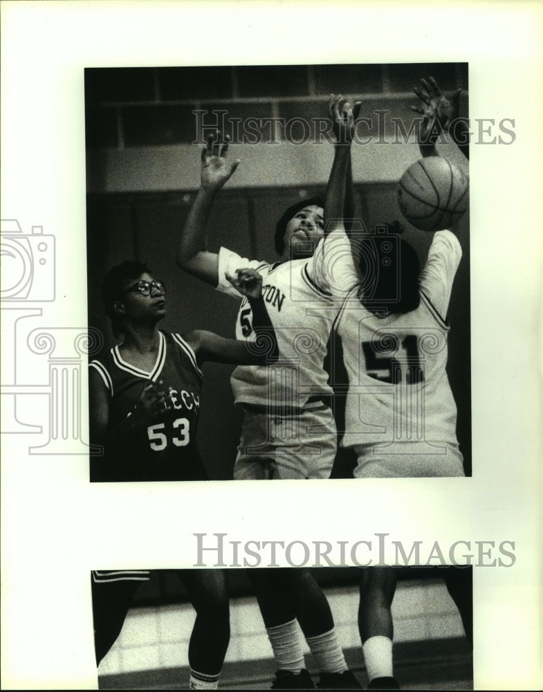 1992 Press Photo Sid Small, Sam Houston High School Girls Basketball Player-Historic Images