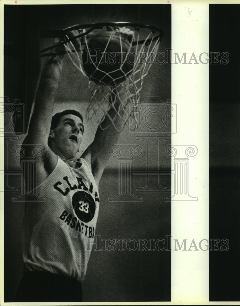 1987 Press Photo Chad Heller, Clark High School Basketball Player - sas12082-Historic Images