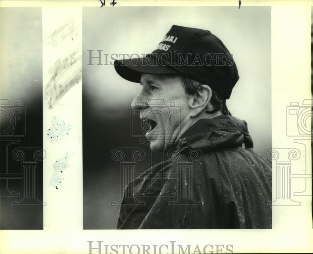 1989 Press Photo Ron Harms, Texas A&I Coach - sas12174- Historic Images