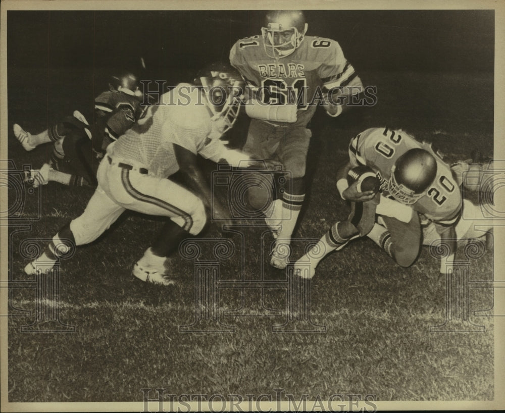 Press Photo Lanier and Edison High School Football Players at Game - sas12223- Historic Images