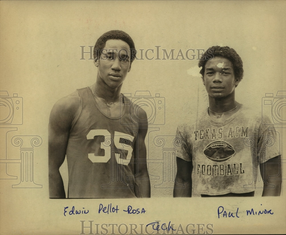 Press Photo Tech Athletes Edwin Pellot - Rosa and Paul Minor - sas12300- Historic Images
