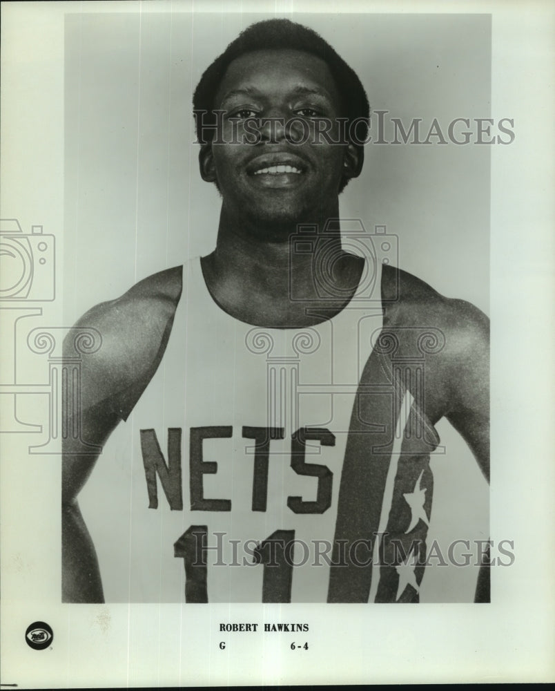 Press Photo Robert Hawkins, Nets Basketball Player - sas12449 - Historic Images