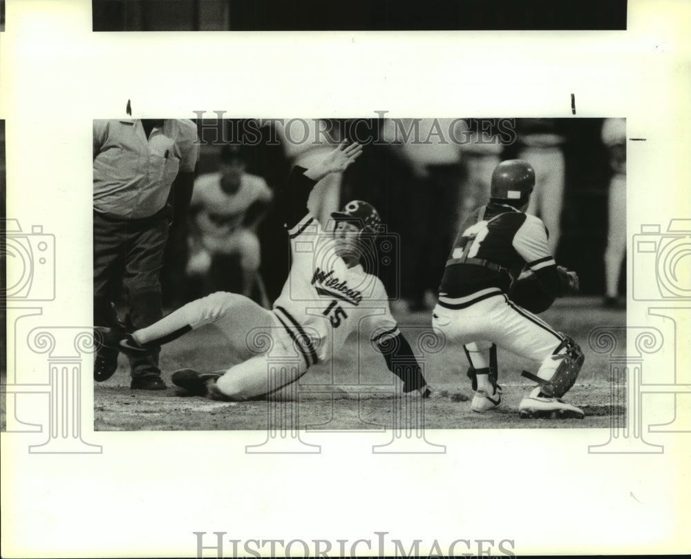 1989 Press Photo Keith Martin, Calallen High School Baseball Player at Game- Historic Images