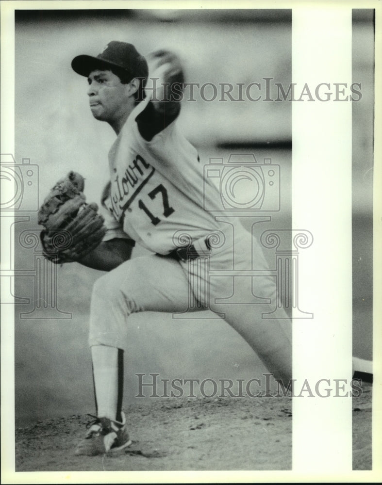1990 Press Photo Robstown High School Baseball PItcher - sas12718-Historic Images
