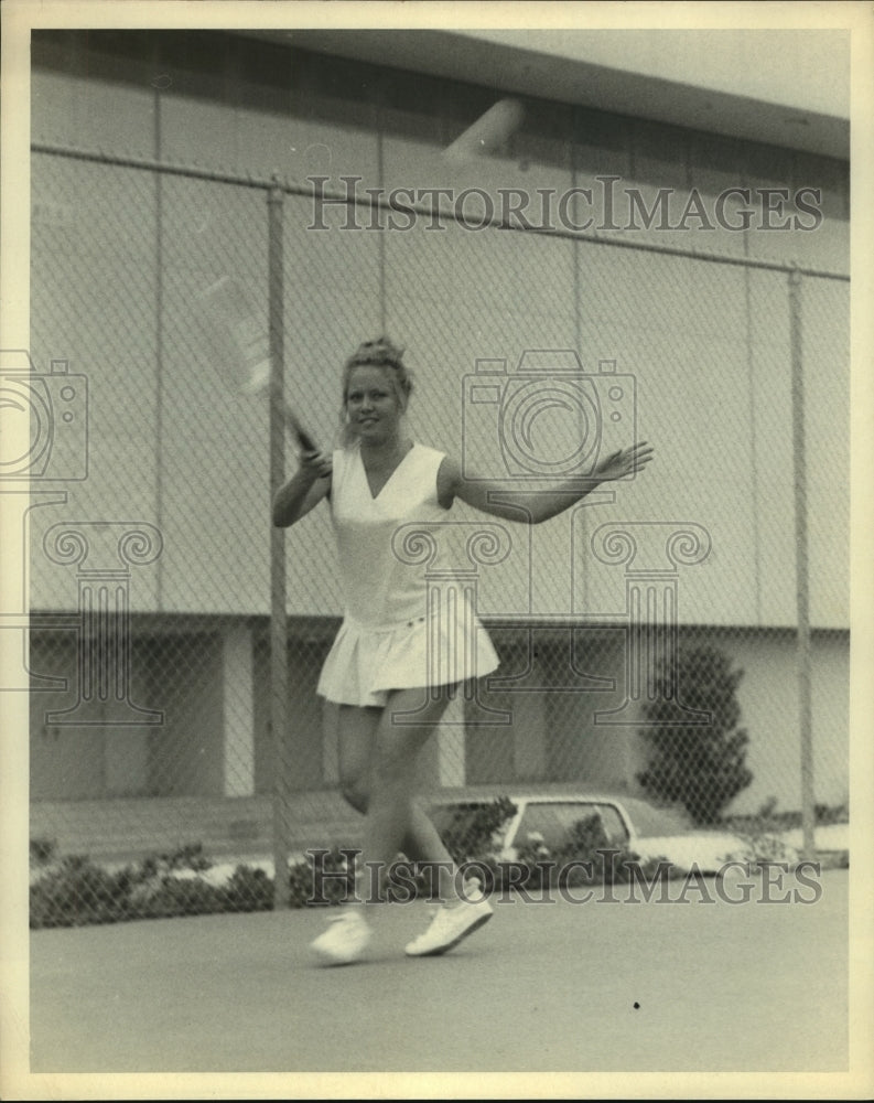 Press Photo Janna Hooton, Trinity Tennis Player Texas Women&#39;s Meet - sas12760 - Historic Images