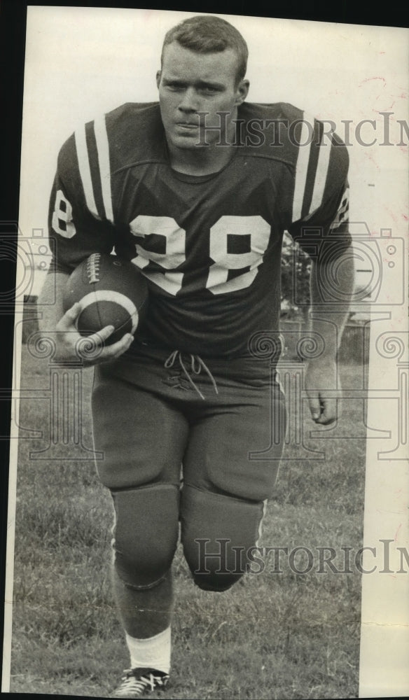 1964 Press Photo Dutch Riefler, MacARthur Brahmas Football Player - sas12799 - Historic Images