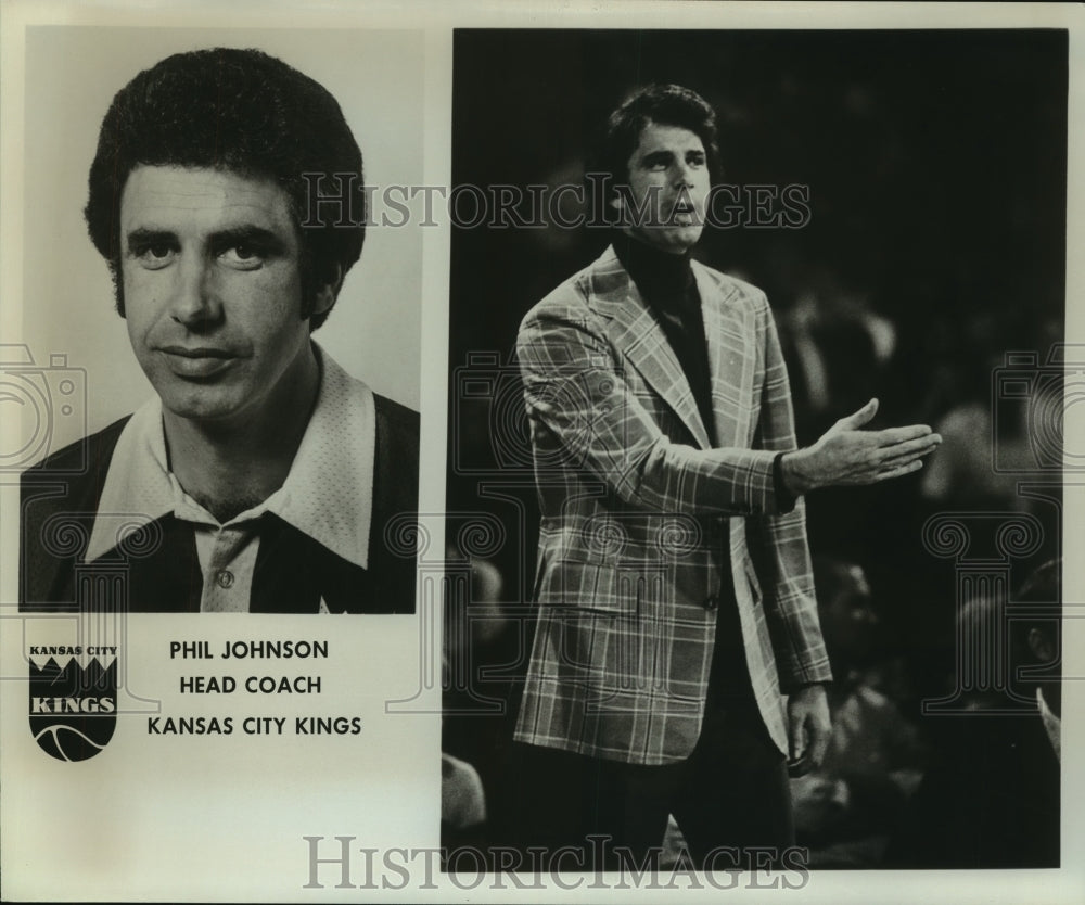 Press Photo Phil Johnson, Kansas City Kings Head Basketball Coach - sas12839- Historic Images