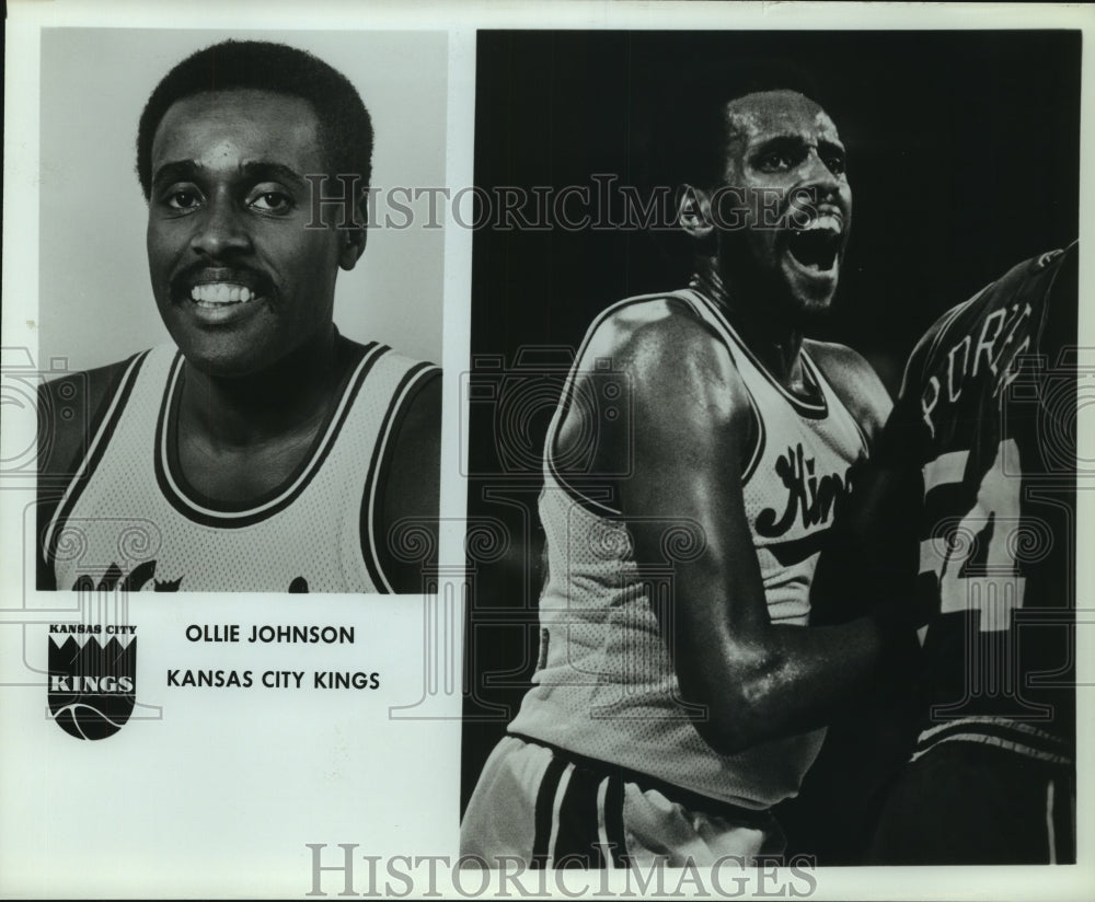 Press Photo Ollie Johnson, Kansas City Kings Basketball Player - sas12844-Historic Images