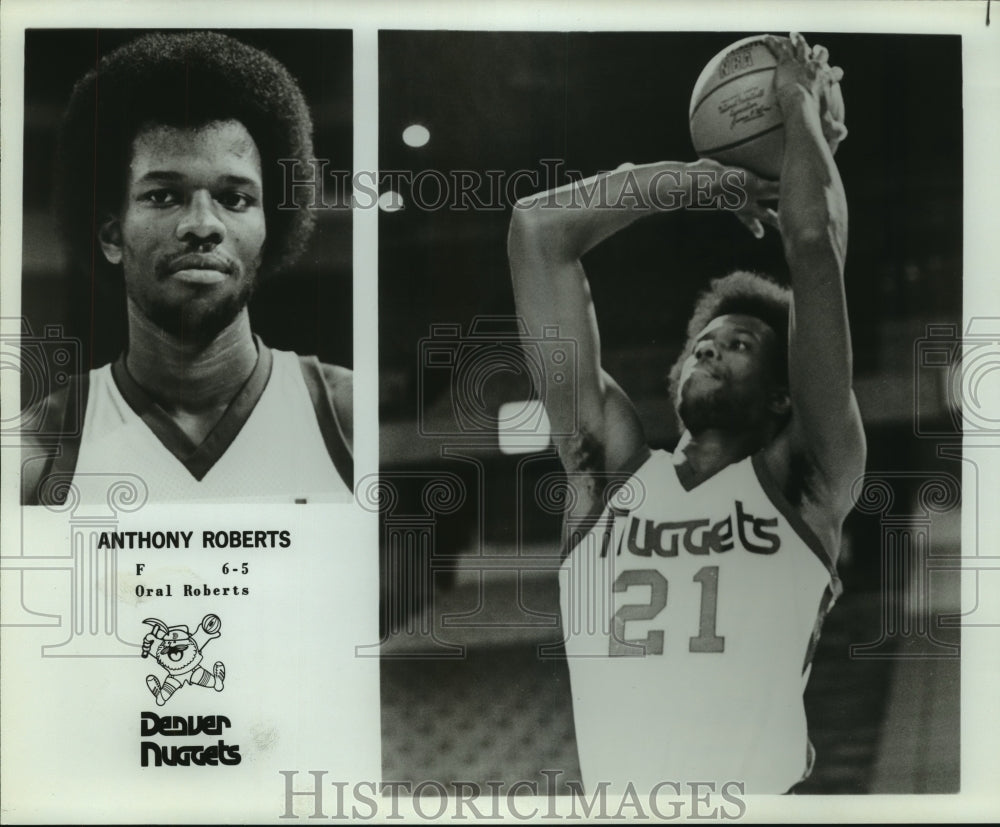 Press Photo Denver Nuggets basketball player Anthony Roberts - sas12928 - Historic Images
