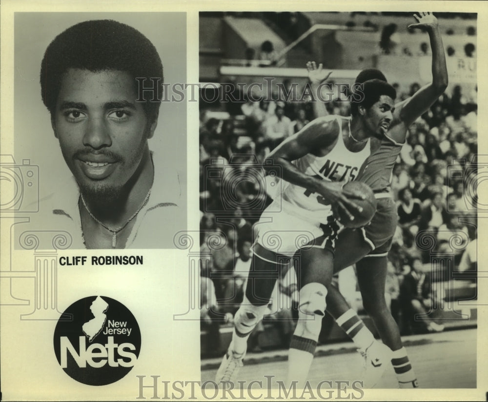 Press Photo New Jersey Nets basketball player Cliff Robinson - sas12936- Historic Images