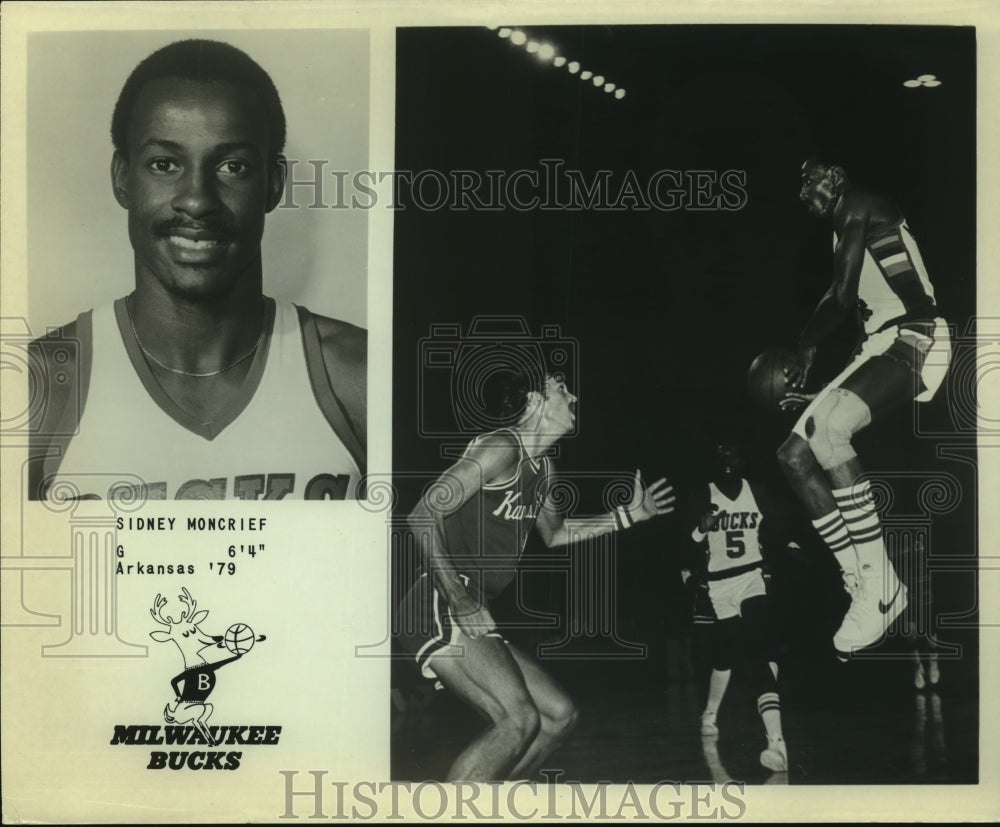 Press Photo Milwaukee Bucks basketball player Sidney Moncrief - sas12948- Historic Images