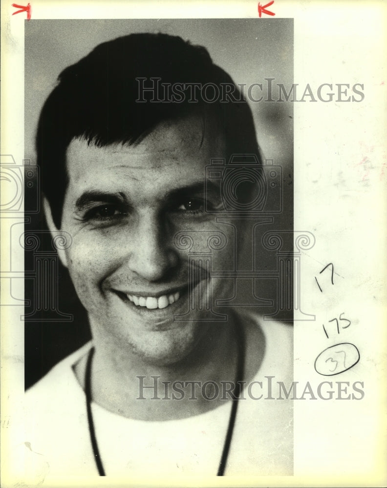 1984 Press Photo Bill Horewitch, San Antonio Academy Coach - sas13066- Historic Images
